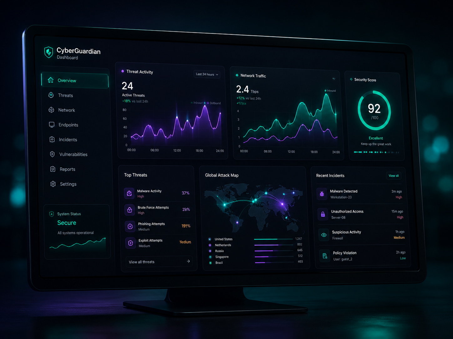 Dashboard CyberGuardian